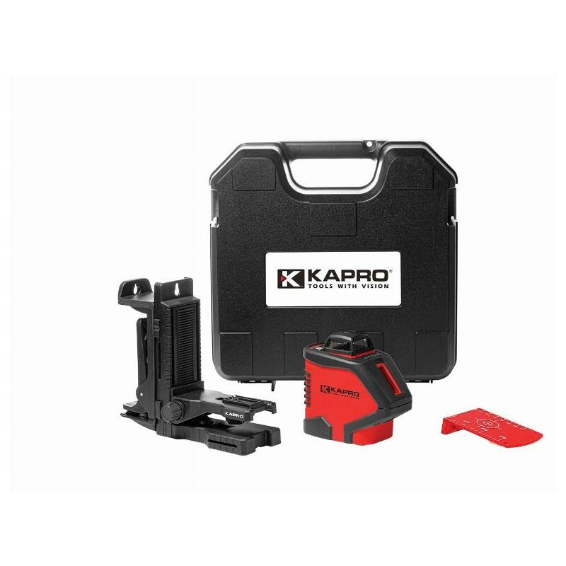 Laser 360° rouge 3 faisceaux Kapro mallette rigide + accessoires modèle 962 - 5962