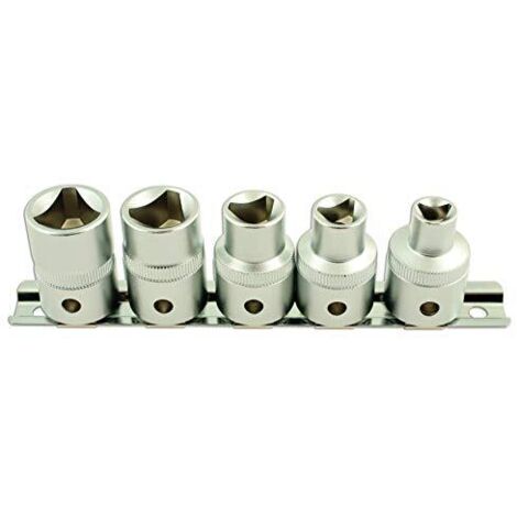 Laser 5683 Set di Chiavi a Bussola triangolari, Diametro di 1,27 cm, Set di 5