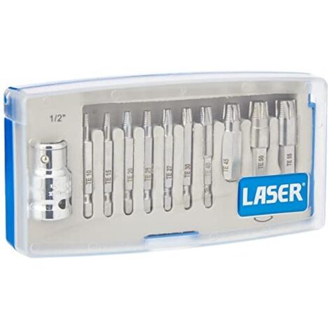 Laser 6080 - Estrattore per Viti Torx, Set da 11