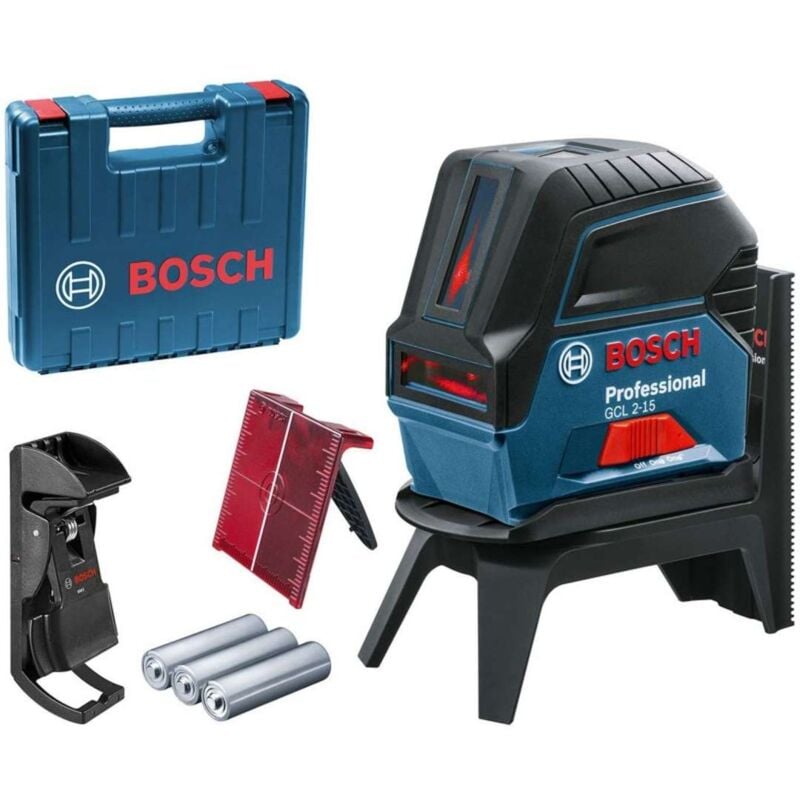 Accessori - Laser combinato, portata 15 m, con accessori 0601066E02 - Bosch