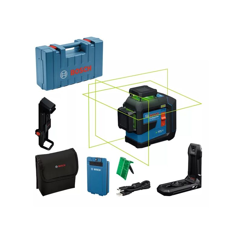Laser lignes 3 plans GLL 80-33 G Professional + 1 Batterie BA 3.7V / 3.0 Ah XL - BOSCH - 601065501