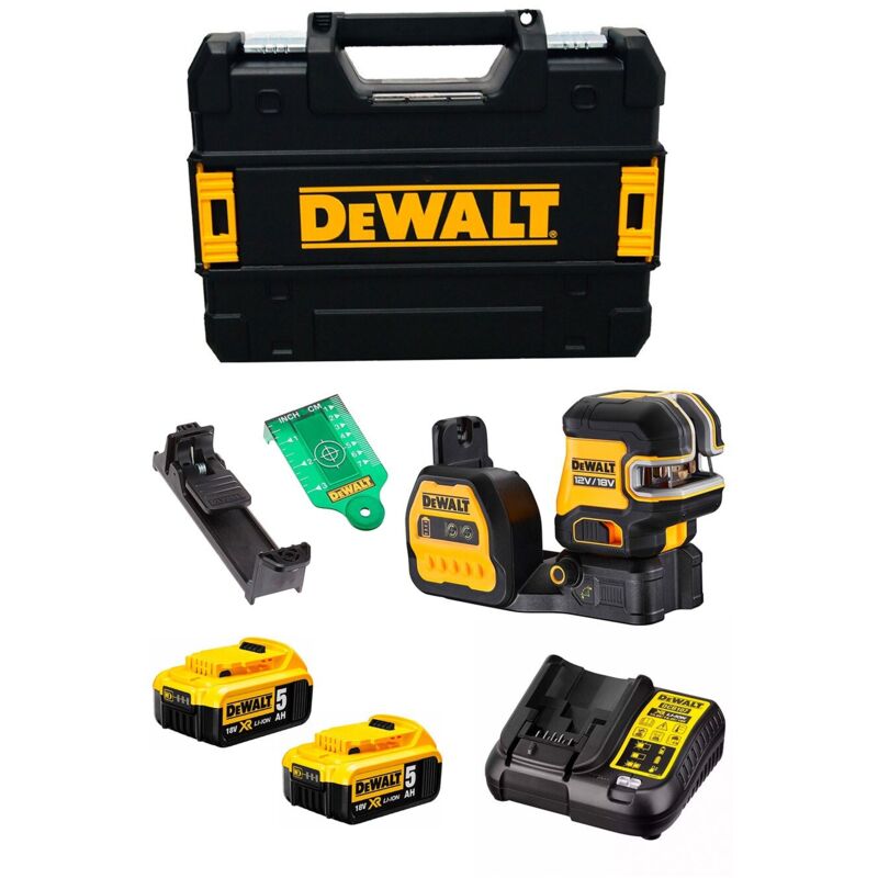 Laser Autonivelant DeWALT DCE088NG18P2T 2 x 5 0 Ah DCB107 TSTAK II