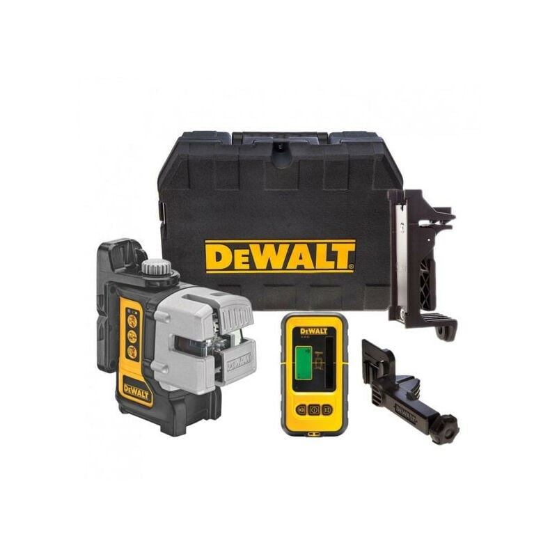 

DeWalt - Nivel láser multilínea de 3 haces con 15 m de alcance y precisión +/- 0,3 mm/m con detector