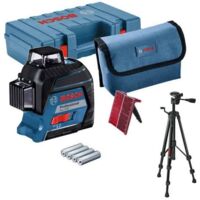 Laser BOSCH GLL 3-80 - 3 plans - avec trépied BT150 - 06159940KD