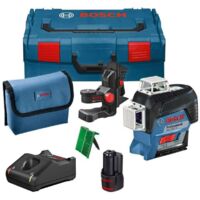 Laser BOSCH GLL 3-80 CG BM1 360° - 3 plans visibilité grâce a la couleur verte 3 x 360° en L-BOXX - 0601063T00