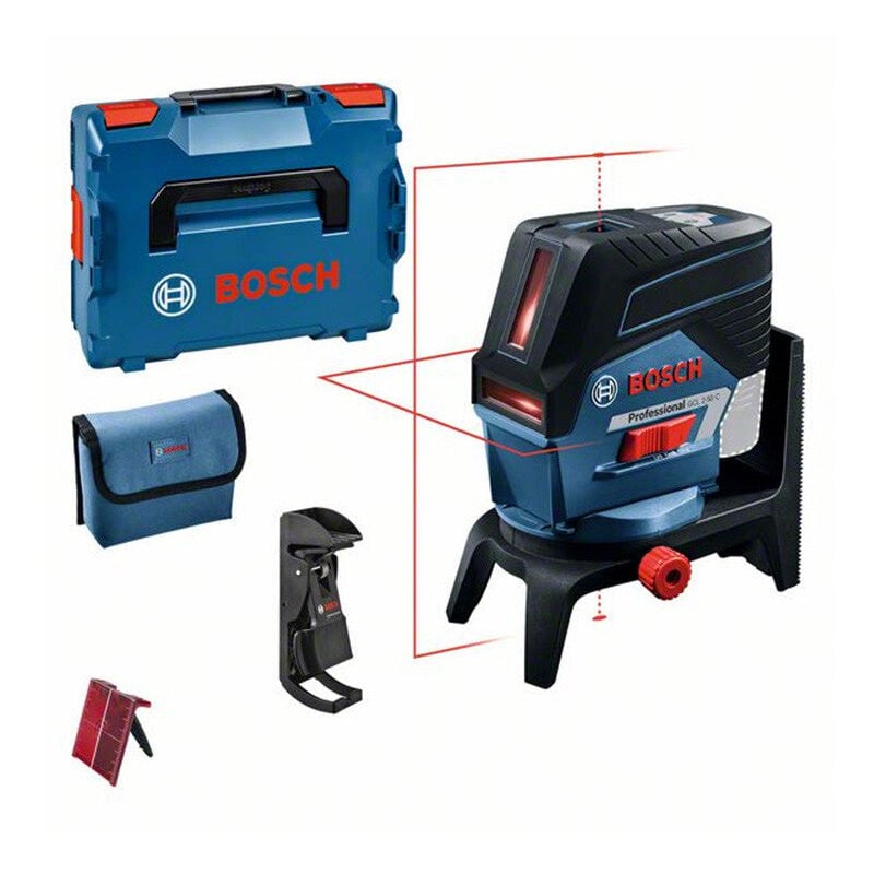 Laser combiné Bosch 0601066G08 gcl 2-50 c Professional + L-Boxx et support