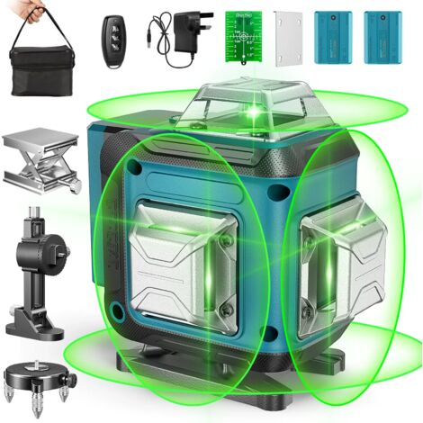 Laser de Nivellement Vert 4D 16 Lignes Portée 30m Nivellement Auto