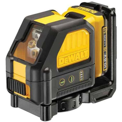 Laser en croix 10.8V 2.0Ah DEWALT faisceau vert + batterie et chargeur - DCE088D1G