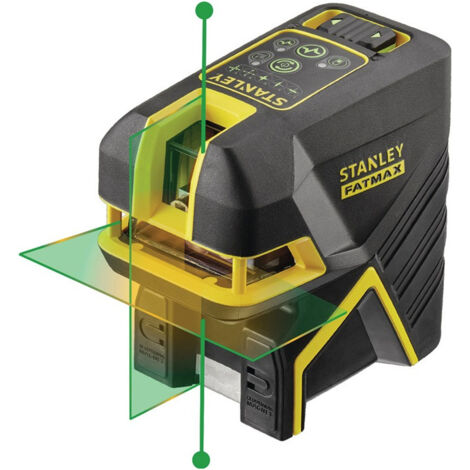 Laser en croix FatMax® FM 2points Li-Ion vert 30(récepteur 50m)/Pk.45m ±3mm/10m