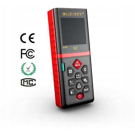 LASER-ENTFERNUNGSMESSER DIGITALER ENTFERNUNGSMESSER 60 m