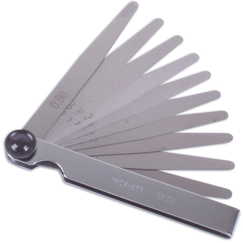 Metric Feeler Gauge - 10 Blades 0869 - Laser Tools
