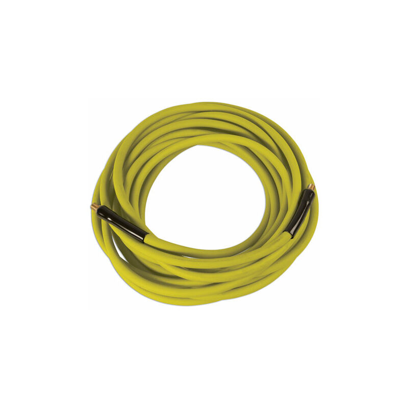 Laser Tools - Flexible Air Hose Yellow Size 9.5mm x 15m With 1/4 bsp Fittings 6418