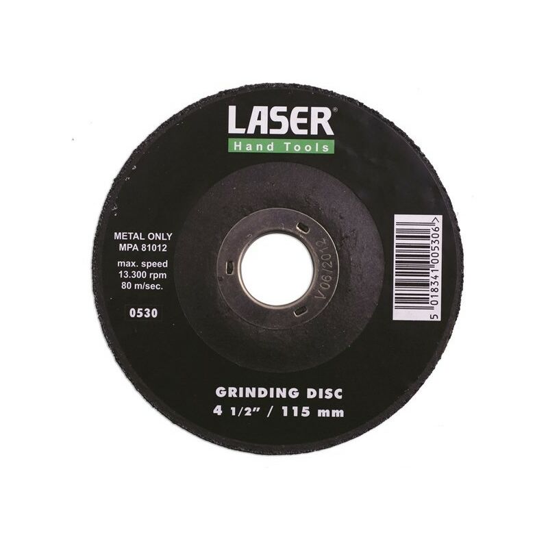 Grinding Disc - Depressed Centre - 4.5in./115mm - 0530 - Laser