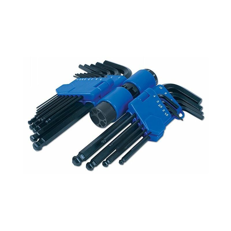 Tools Ball End Metric & Imperial Hex Key Set 22pc 3383 - Laser