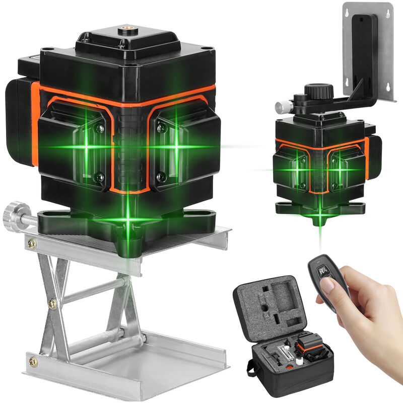 

Laser Horizontal Vertical multifuncional 12 Herramienta Nivel Lineas con pantalla digital - Kkmoon