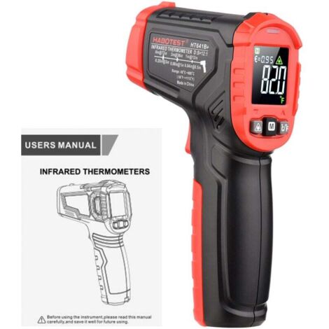 Laser-Infrarot-Thermometer, -50 °C bis 600 °C, digitale Temperaturpistole zum Kochen in der Küche, für Pizzaöfen, Gebäck, Lebensmittelfleisch, Heizungs-, Lüftungs- und Klimatechnik, Kühlschränke, Gril