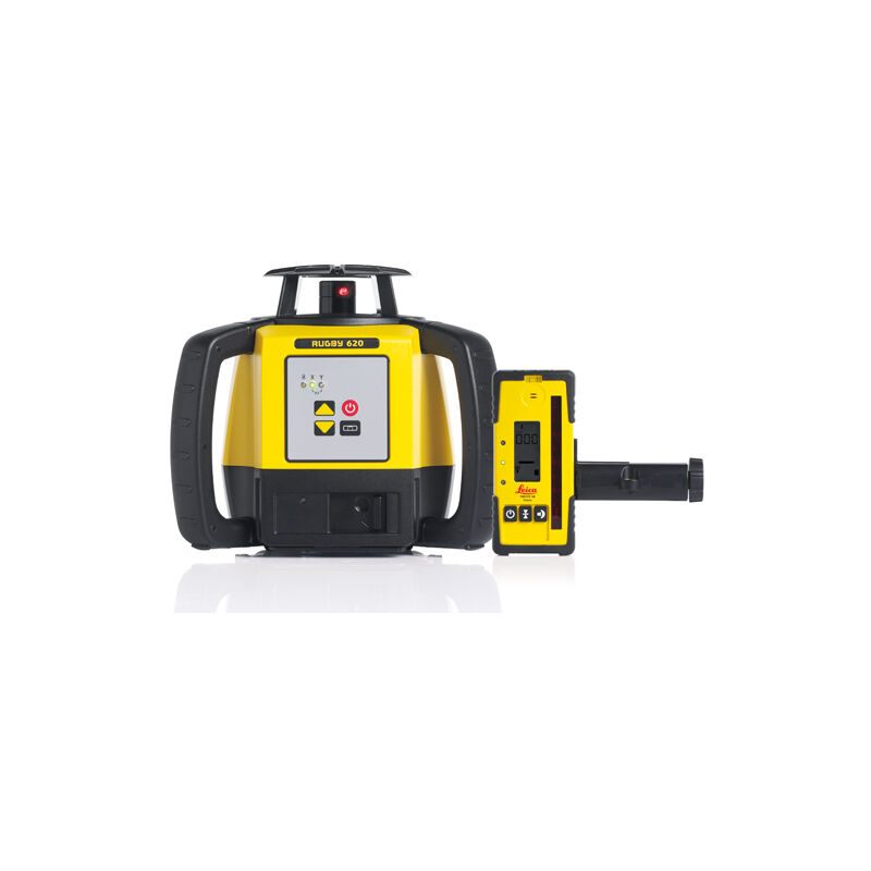 Laser leica rugby 620 avec coffret avec batterie li-ion et cellule de réception rod eye 160- 6005986