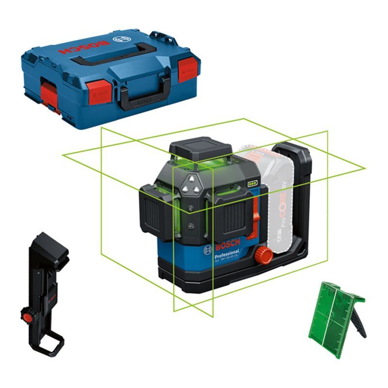 Laser lignes 3 plans 120m GLL18V-120-33 CGSolo LBoxx - 0601065101 - Bosch