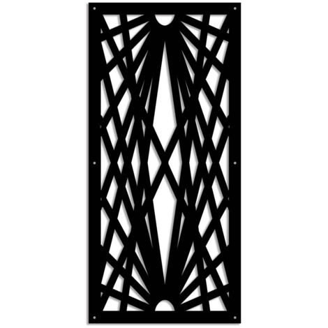 LASER - Pannello in PVC traforato - Parasole - Misura: 47x94 cm - Colore: nero