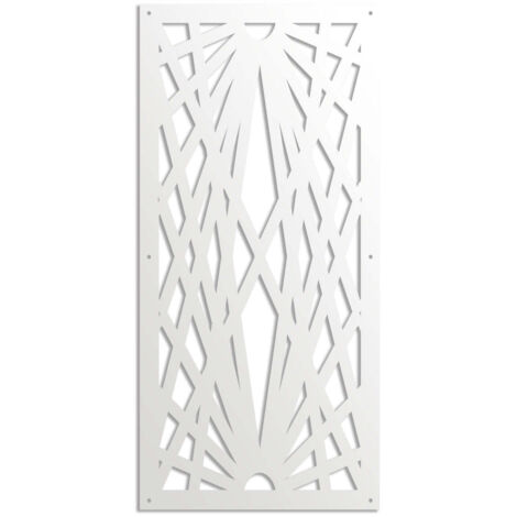 LASER - Pannello in PVC traforato - Parasole - Misura: 50x150 cm - Colore: bianco