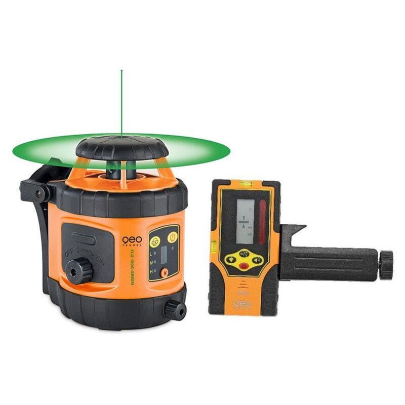 Niveau laser rotatif automatique Geo Fennel flg 190A-GREEN + FRG45 - 292195