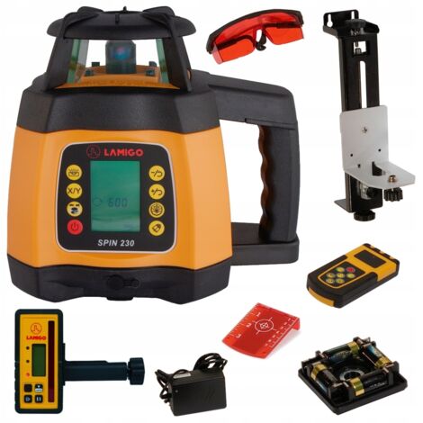 Laser rotatif Lamigo SPIN 230, faisceau laser rouge, autonivelant 360°