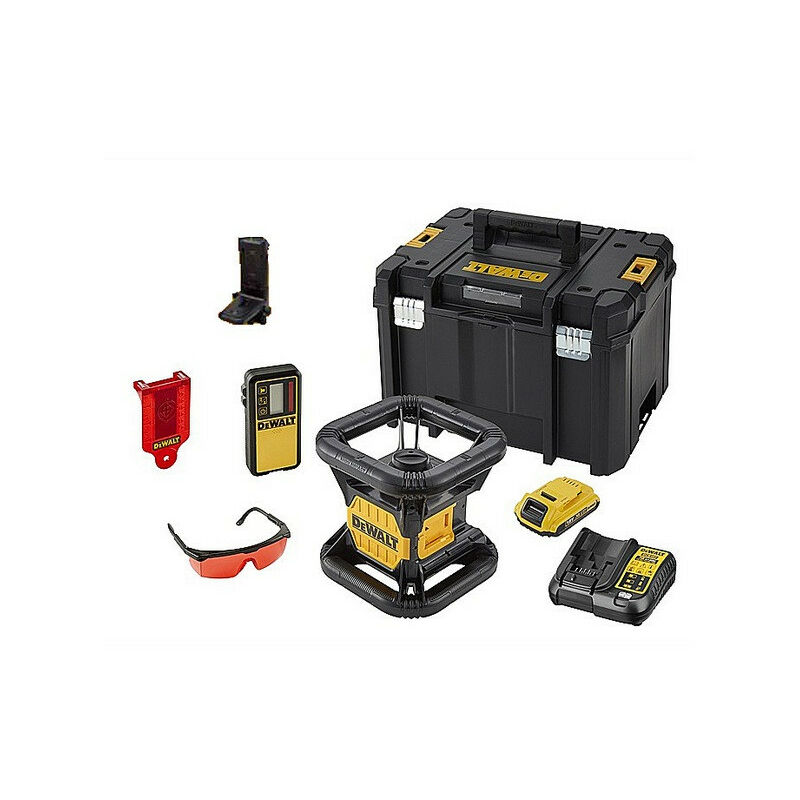 

Dewalt - Nivel láser rotativo de 18V con estuche y accesorios - DCE074D1R