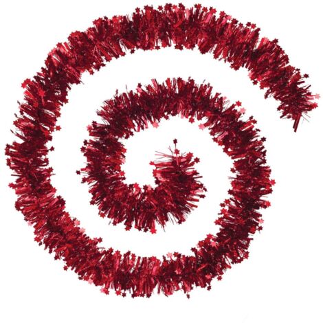 Laser star garland 10cmx2m 6 pieghe rosso - Feeric lights & christmas