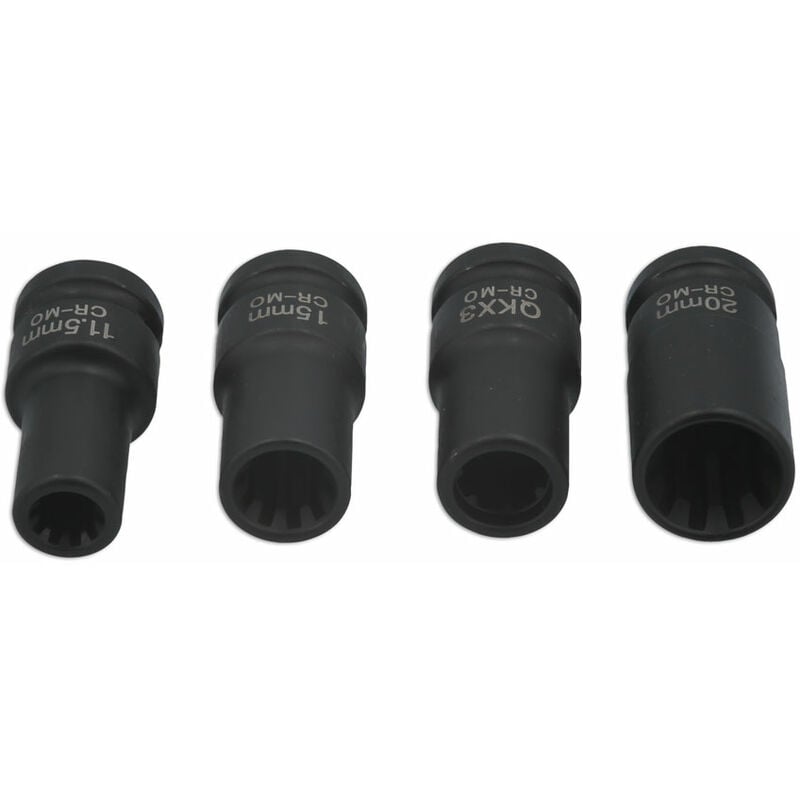 Laser Tools - Brake Caliper Impact Socket Set 1/2D for vag 7809