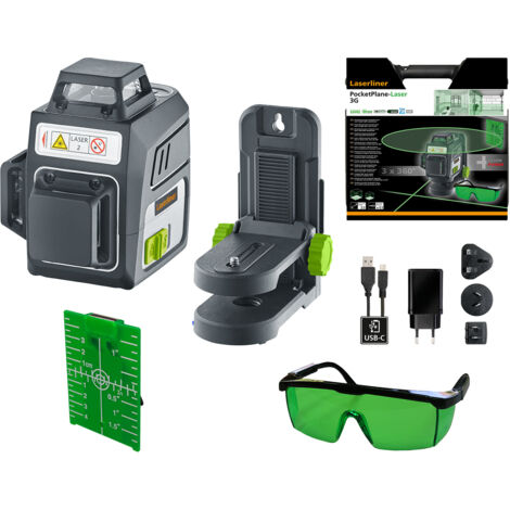 Láser verde tridimensional LASERLINER 036.700A - PocketPlane-Laser 3G