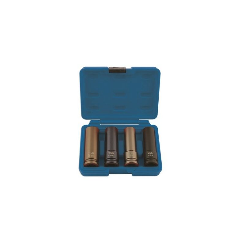 Wheel Nut Socket Set - 4 Piece - 5915 - Laser