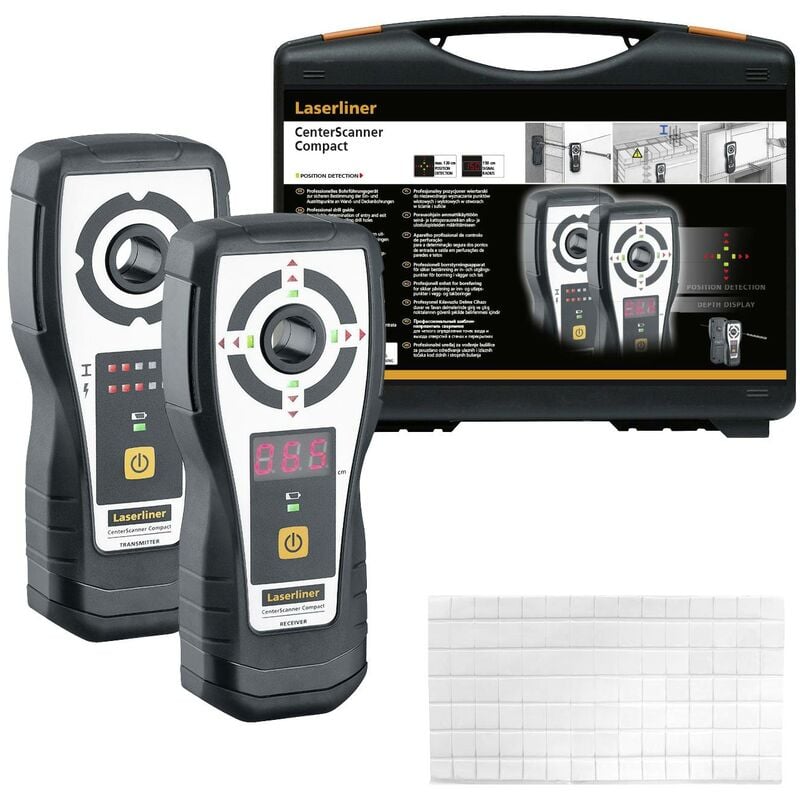 Laserliner 075.400A Appareil de guidage du perçage professionnel pour fixer de manière fiable les points d'entrée et de sortie sur les trous mura