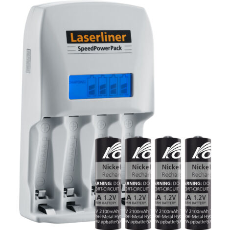 Laserliner Akku-Ladegeät SpeedPowerPackType AA (Mignon) inkl. Akkus