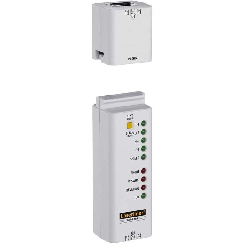 Laserliner - Testeur de câbles 083.064A LAN-Check réseau