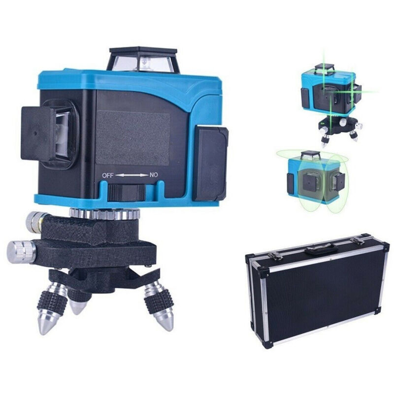 Image of Trade Shop - selbstnivellierende 12-LINIEN-LASERWASSERWAAGE 360º mit fernbedienung ART.94460 -