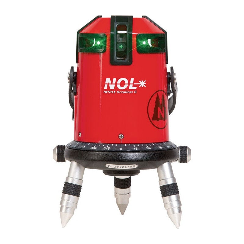 Lasers à lignes croisées octoliner g 50 (120 m. récepteur) m ± 1.5 mm/10 m nestl