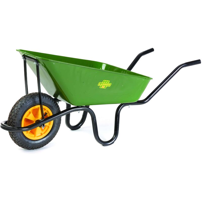 Falcon Wheelbarrow With Black Frame & Pheumatic Wheel - Lasher