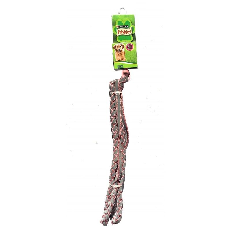 Friskies - Laisse 120cm Rose Refléchissante En Nylon Purina