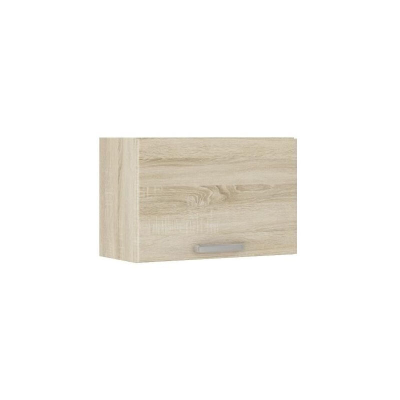LASSEN Meuble hotte de cuisine L 60 cm - Décor chene clair Sonoma
