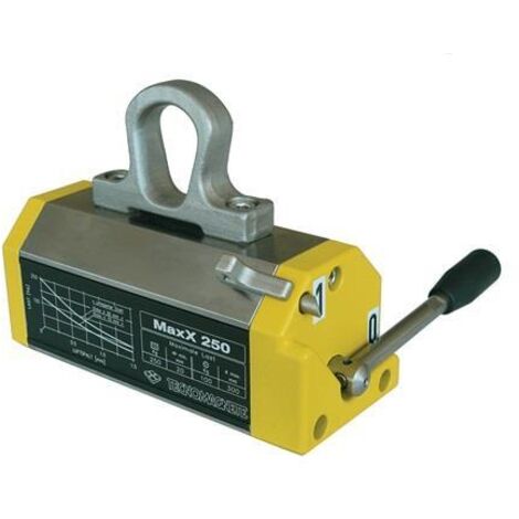 Lasthebemagnet Maxx Trgf.250kg Gesamt-H.142mm m.Handbetätigung
