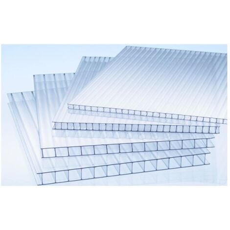 lastra in policarbonato alveolare con spessore 4 mm 98x200 cm