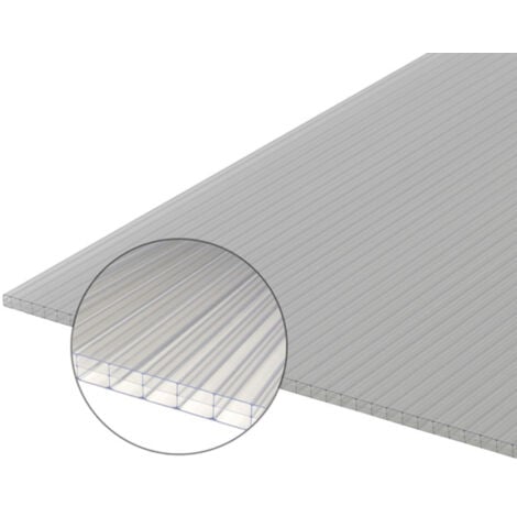 Lastra Policarbonato Compatto 100x100cm, Spessore 3mm - Trasparente, Resistente - Foto 9