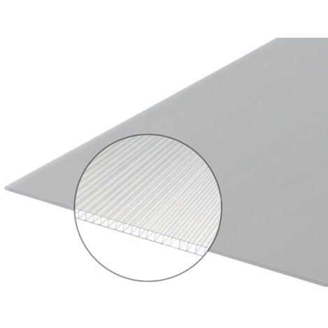 MCCOVER Lastra in policarbonato cellulare traslucido da 4 mm, L: 105 cm, L: 50 cm