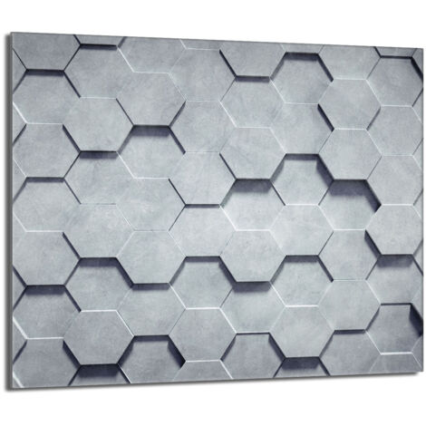 Lastra protettiva in vetro per la stufa 60x52 Pattern