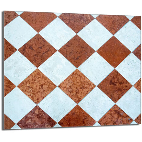 Lastra protettiva in vetro per stufa 60x52 Mosaico