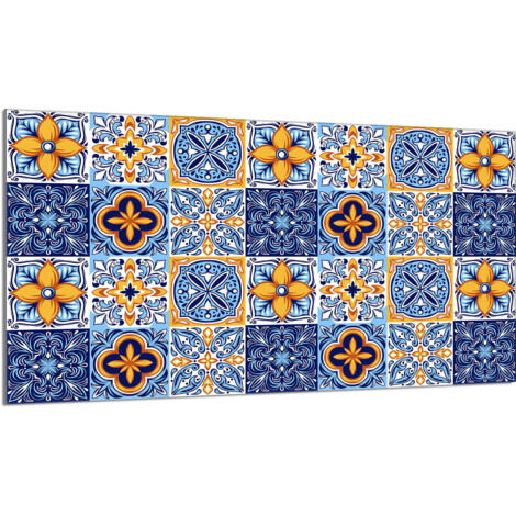 Lastra protettiva in vetro per stufa 90x52 Mosaico