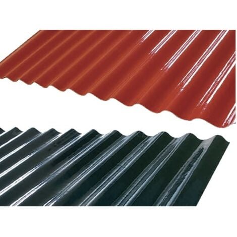 LASTRE ONDULATE IN VETRORESINA BASE CM. L118xH210  COPERTURE TETTOIE