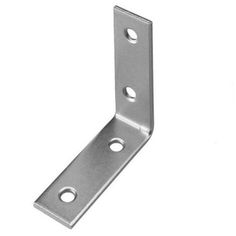 Lastrina ad angolo acciaio Inox A2 - 100 x 100 x 20 spessore 2 mm.