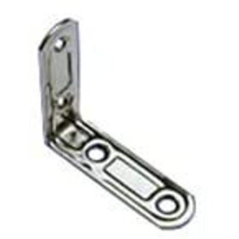 LASTRINA AD ANGOLO IN ACCIAIO INOSSIDABILE 80X18MM - SPESSORE 2,0MM