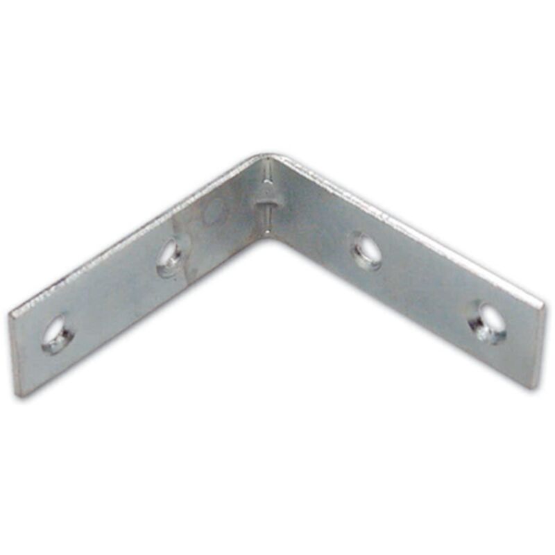 Dck Group - 100 Pezzi Lastrina Ad Angolo Zincata